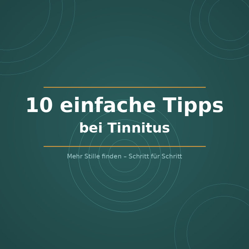 E-Book: 10 einfache Tipps für den Alltag bei Tinnitus